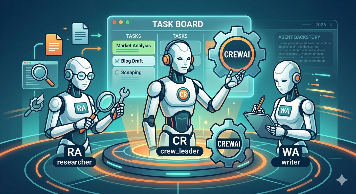 CrewAI 역할 기반 멀티 에이전트 구조