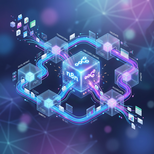 n8n data pipeline structure