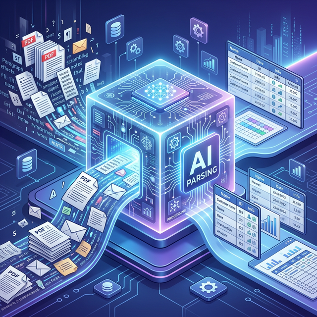 AI unstructured data processing and normalization