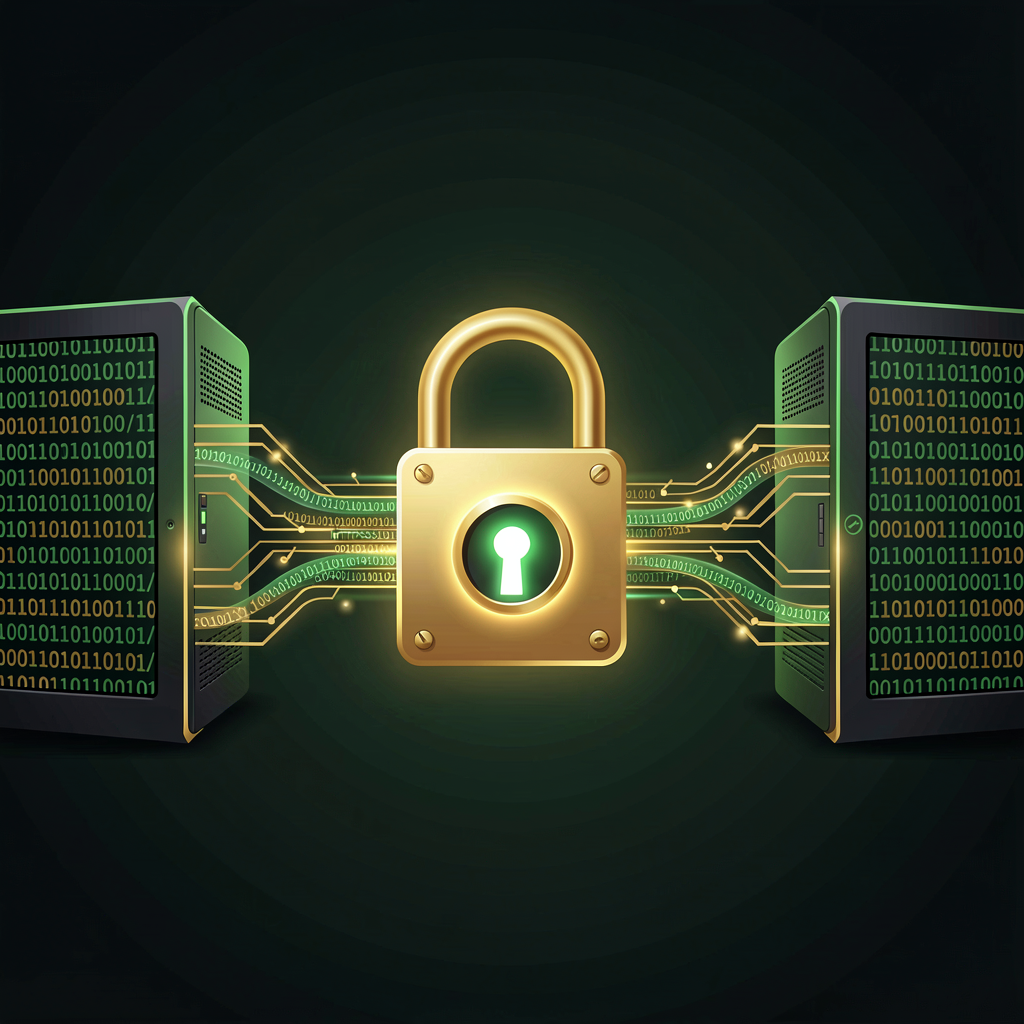 Encrypted secure connection between two servers