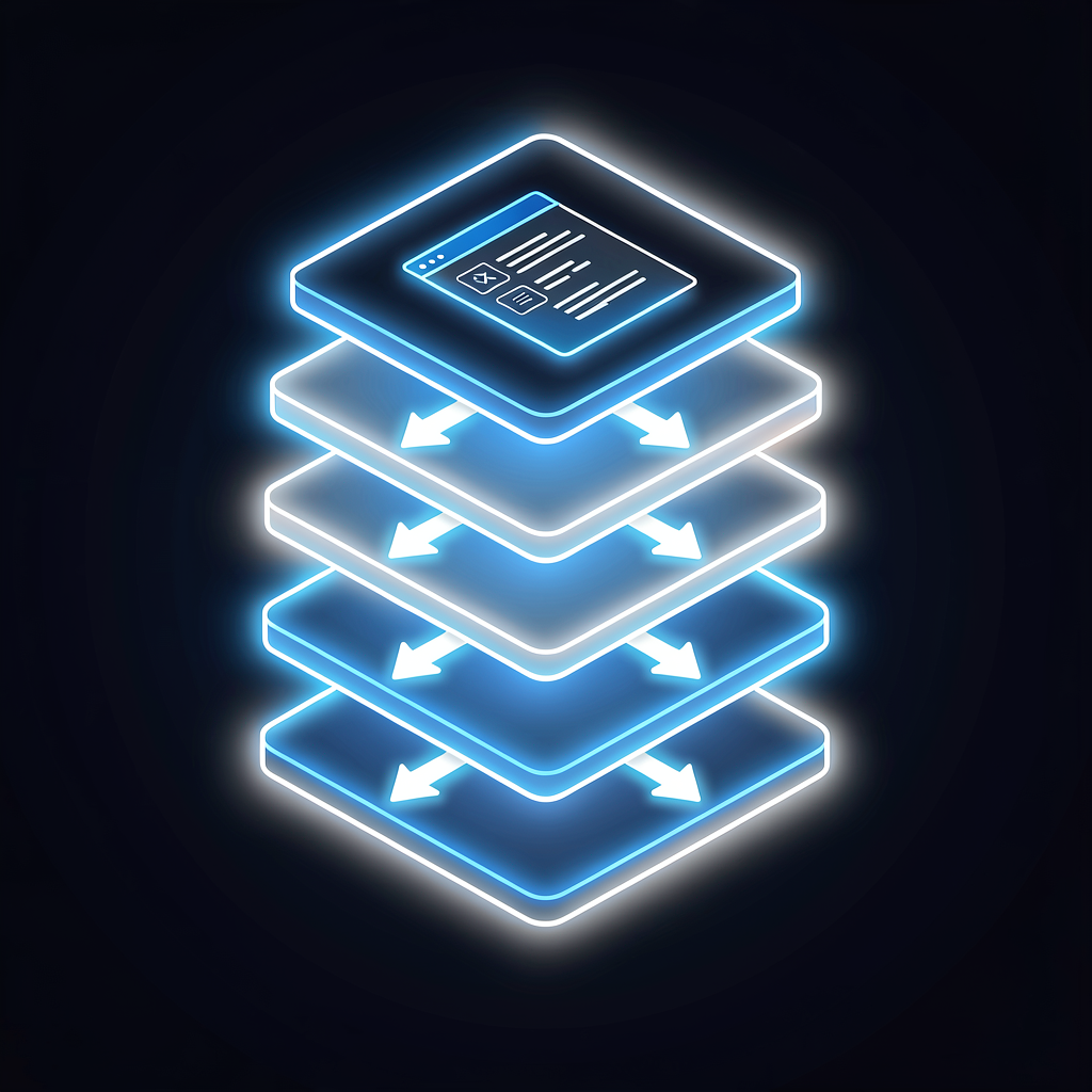Hierarchical routing structure of the App Router