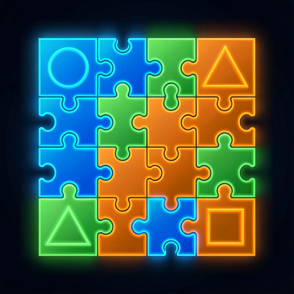 TypeScript type system pieces fitting together like a puzzle